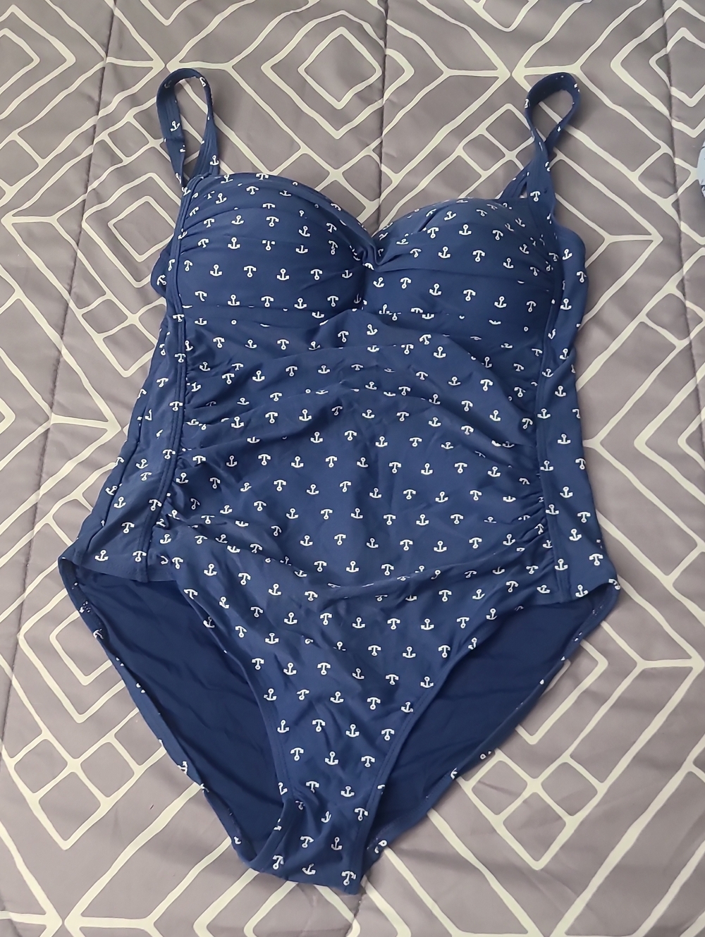 Niptuck Size 10 Anchor One-Piece Swimsuit